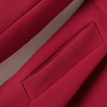 Crimson Elegance Trench
