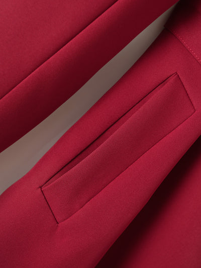 Crimson Elegance Trench