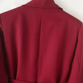 Crimson Elegance Trench