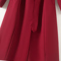 Crimson Elegance Trench