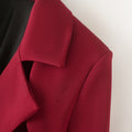 Crimson Elegance Trench