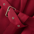 Crimson Elegance Trench