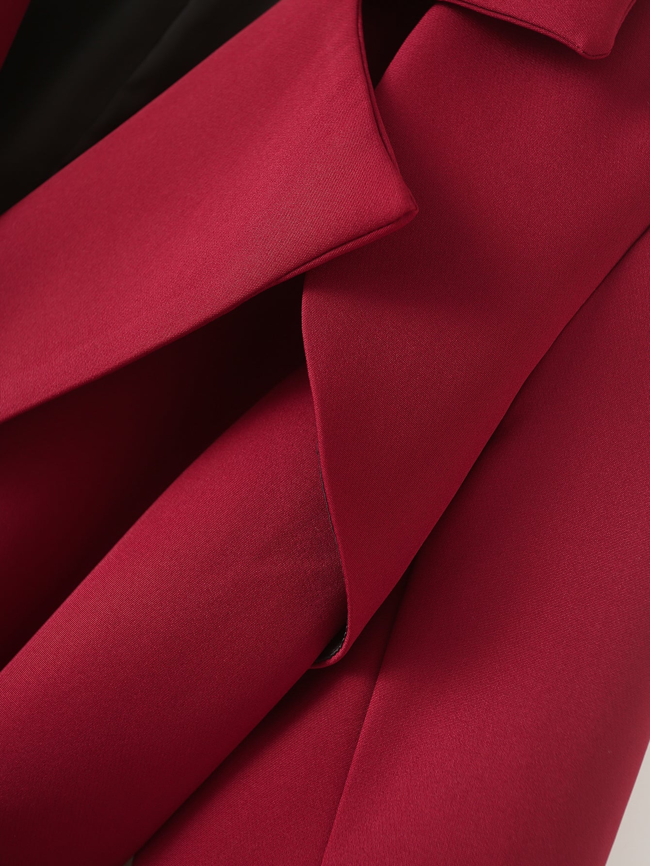 Crimson Elegance Trench