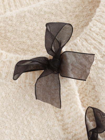 Beige Bow Set