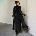 Noir Velvet Duster Set