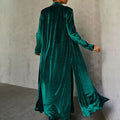Noir Velvet Duster Set