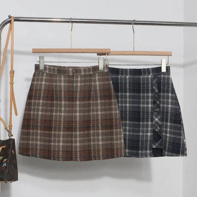 Autumn Check Skirt