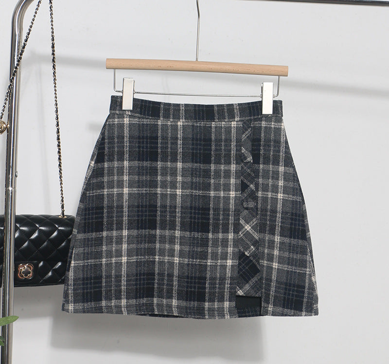 Autumn Check Skirt