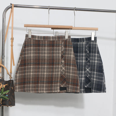 Autumn Check Skirt
