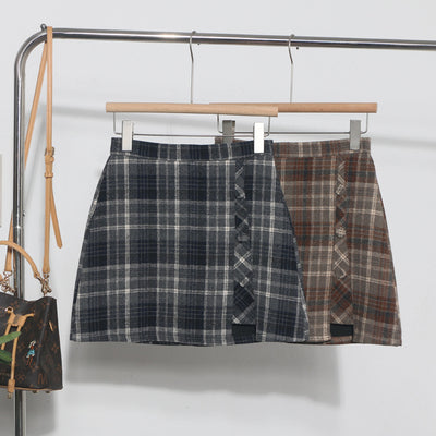 Autumn Check Skirt