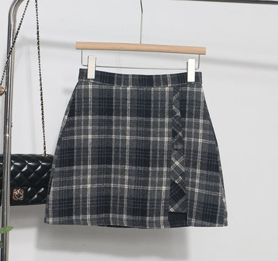 Autumn Check Skirt