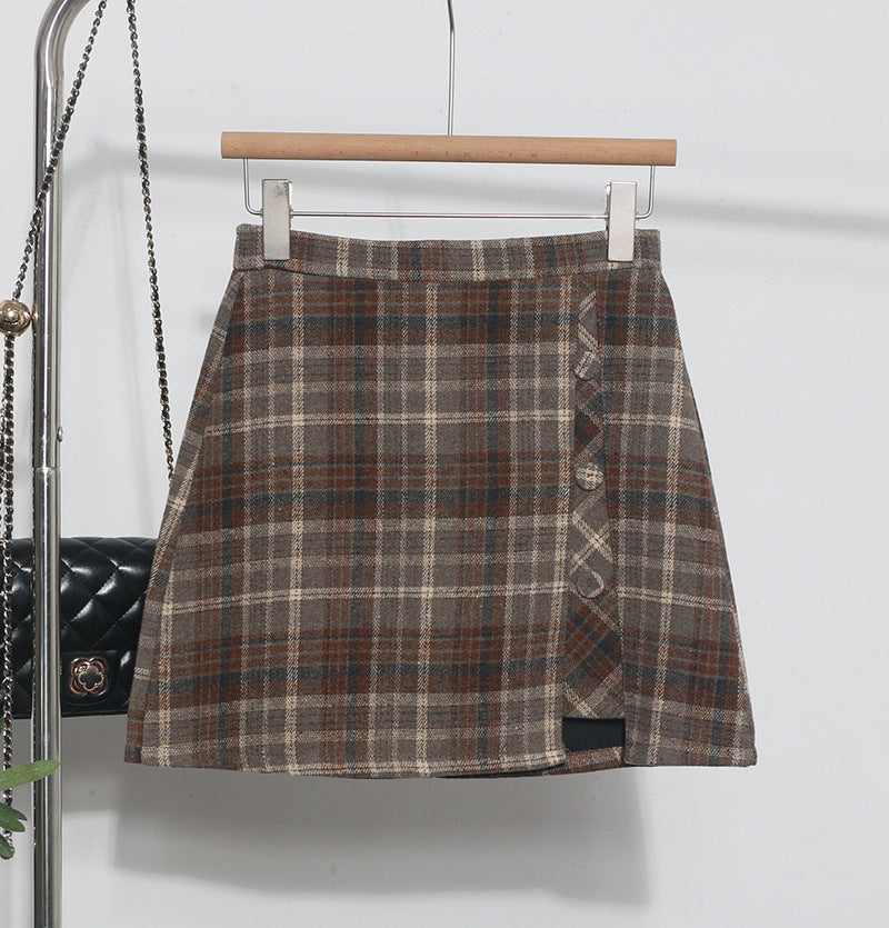 Autumn Check Skirt