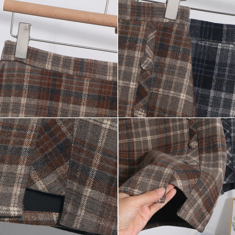 Autumn Check Skirt