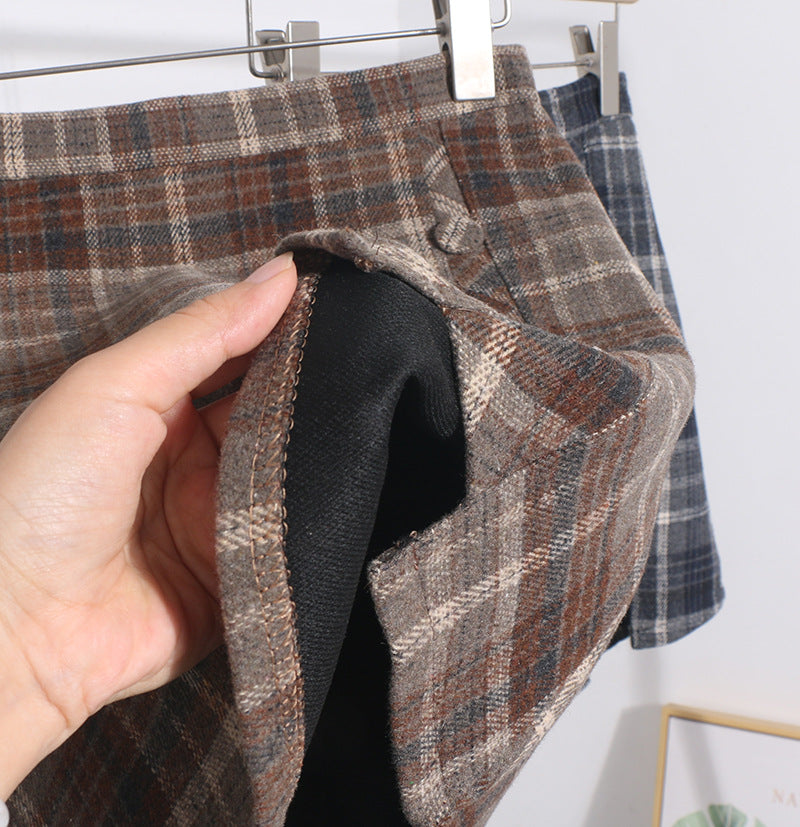 Autumn Check Skirt