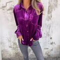 Wine Velvet Shirt