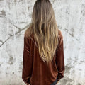 Wine Velvet Shirt
