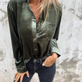 Wine Velvet Shirt
