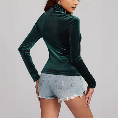 Emerald Whisper Turtleneck