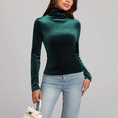 Emerald Whisper Turtleneck