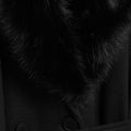 Cream Fur Collar Coat