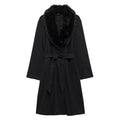 Cream Fur Collar Coat