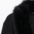 Cream Fur Collar Coat