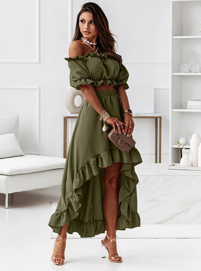 Frill Dune Set