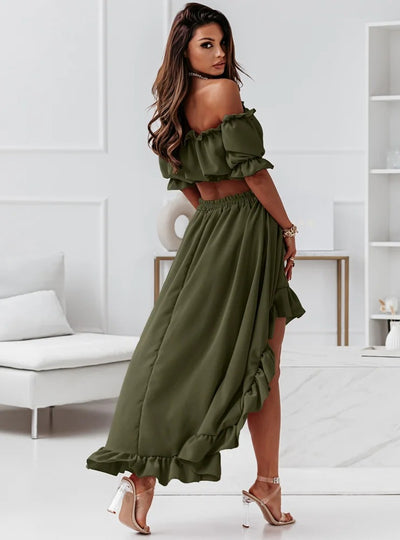 Frill Dune Set
