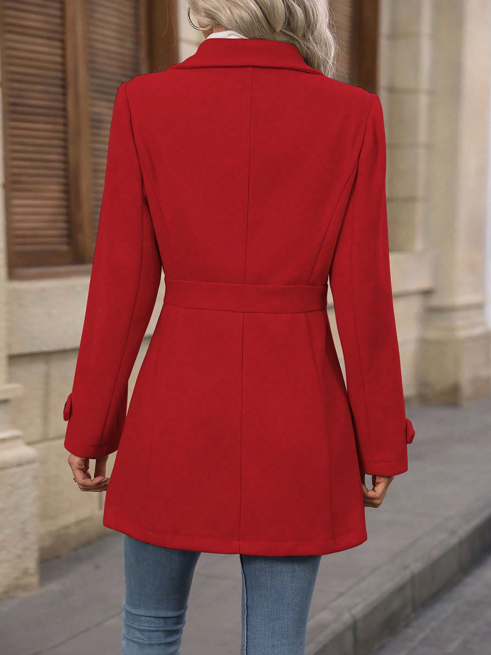 Caramel Chic Wrap Coat