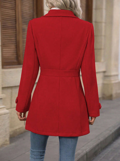 Caramel Chic Wrap Coat