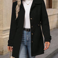 Caramel Chic Wrap Coat