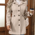 Caramel Chic Wrap Coat