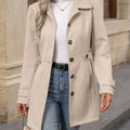 Caramel Chic Wrap Coat