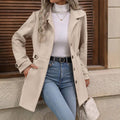 Caramel Chic Wrap Coat