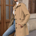 Caramel Chic Wrap Coat