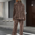 Olive Velvet Suit