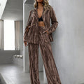 Olive Velvet Suit