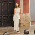 White Horizon Linen Set