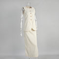 White Horizon Linen Set