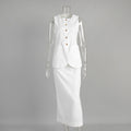 White Horizon Linen Set