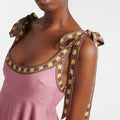 Rosewood Reverie Linen Dress