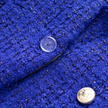 Royal Azure Tweed Blazer