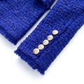 Royal Azure Tweed Blazer