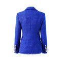 Royal Azure Tweed Blazer