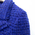 Royal Azure Tweed Blazer