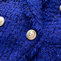Royal Azure Tweed Blazer