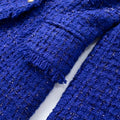 Royal Azure Tweed Blazer