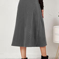 Corduroy Button Skirt