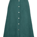 Corduroy Button Skirt