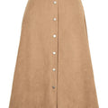 Corduroy Button Skirt